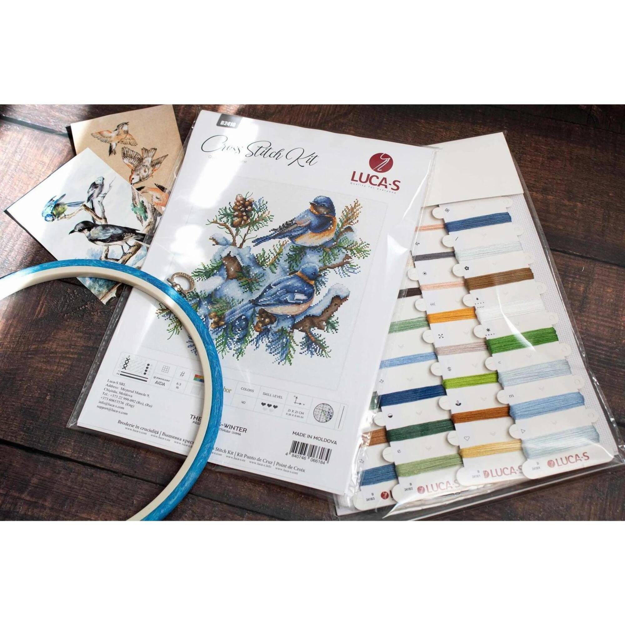 Luca-S The Birds-Winter Counted Cross-Stitch Kit